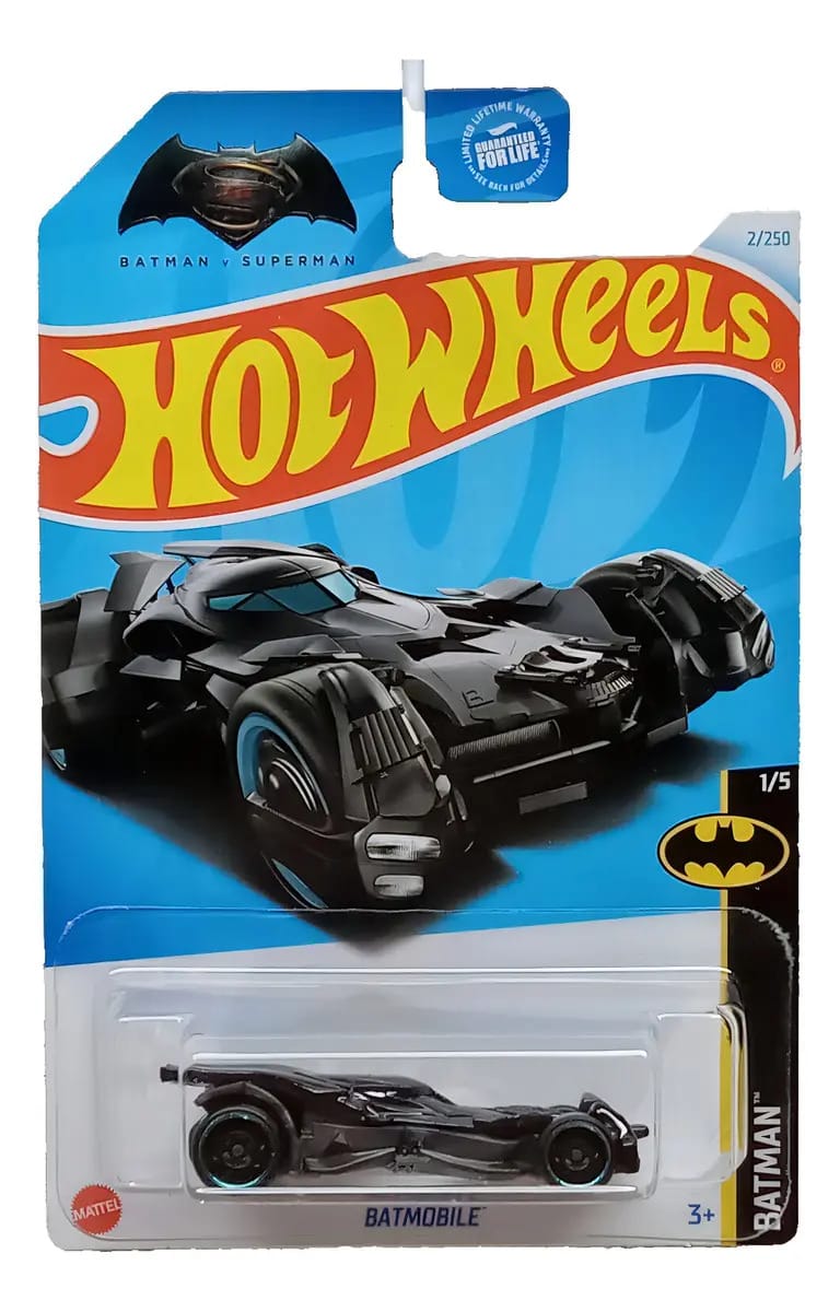 Hot Wheels Batman Miniatura Carrinho Batmobile Coleção