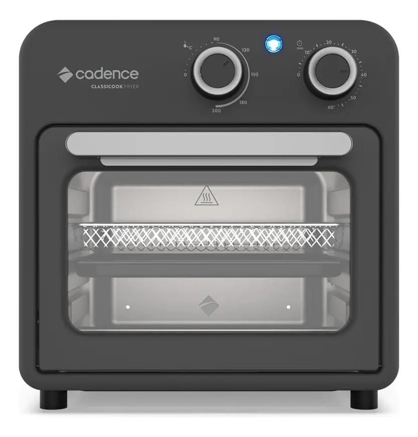 Fritadeira 9l Cadence Classicook Forno E Fryer 2 Em 1 Cor Preto