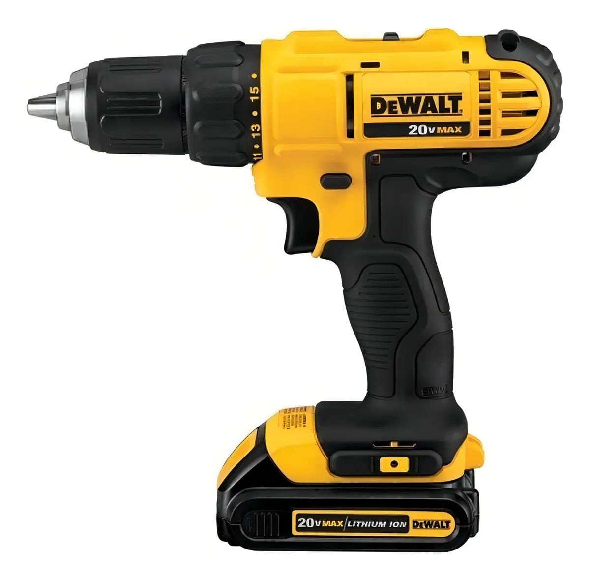 Parafusadeira e Furadeira de Impacto 13mm 20V DEWALT DCD771 Com 2 Velocidades