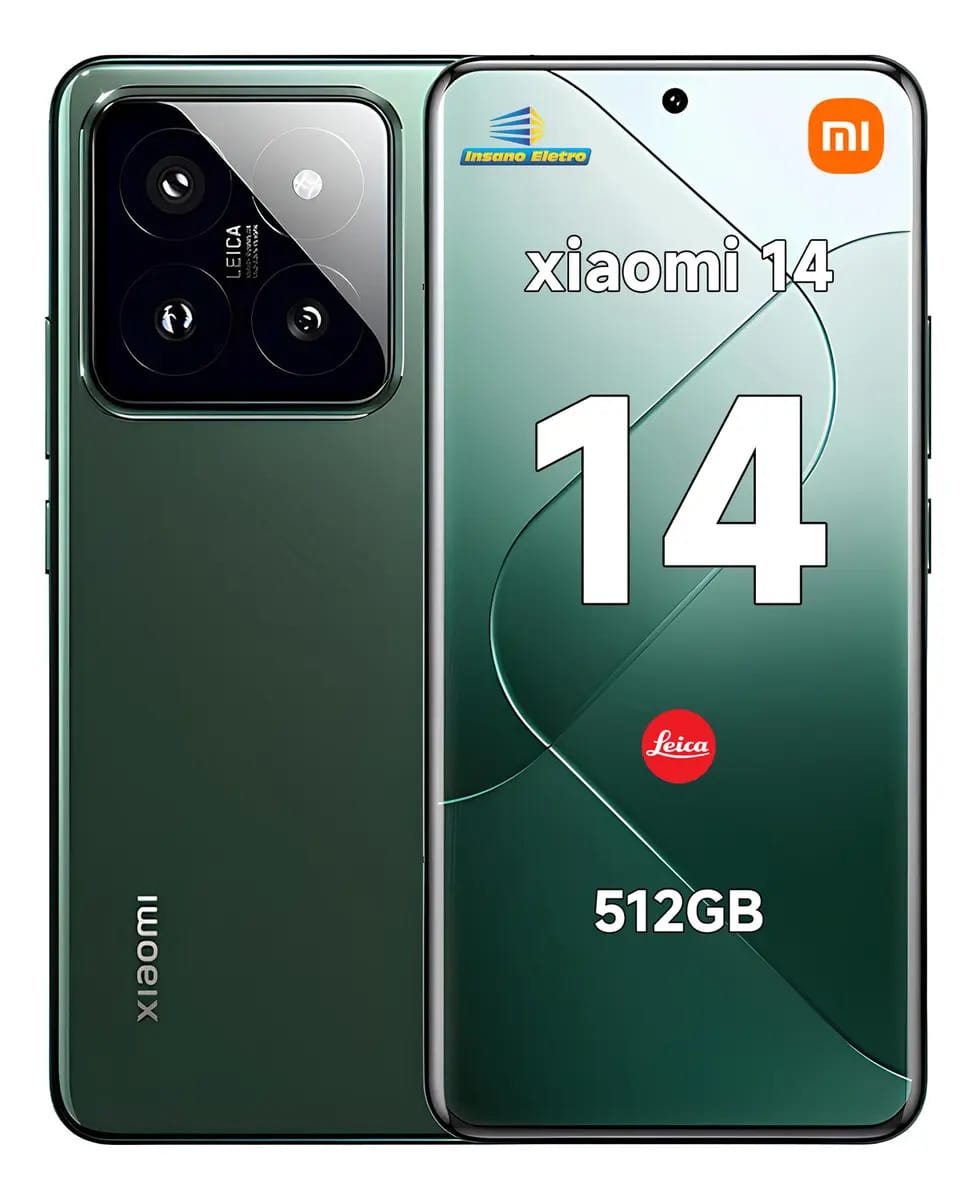 Xiaomi 14 Global 512 Gb Leica 12 Gb Ram Dual Sim 5g C/ Cor Verde