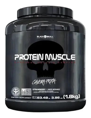 Protein Muscle Pote 1,8kg Whey Blend Black Skull