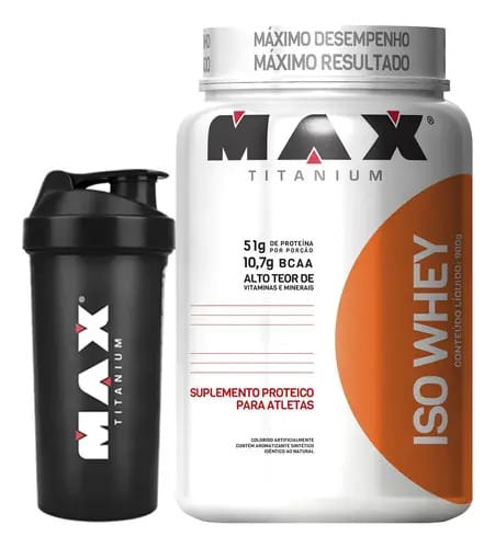 Iso Whey - 900g - Max Titanium - Baunilha