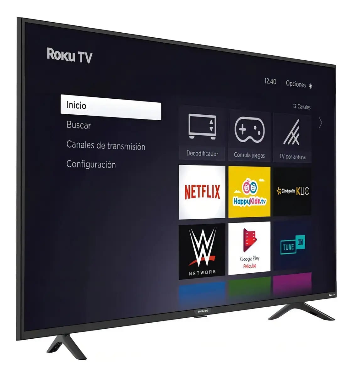 Smart TV LED Polaroid Roku 4K Ultra HD UHD de 55 polegadas