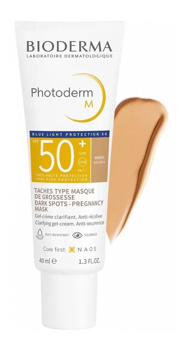 Protetor Solar Facial Bioderma Photoderm M Teinte Doree Fps