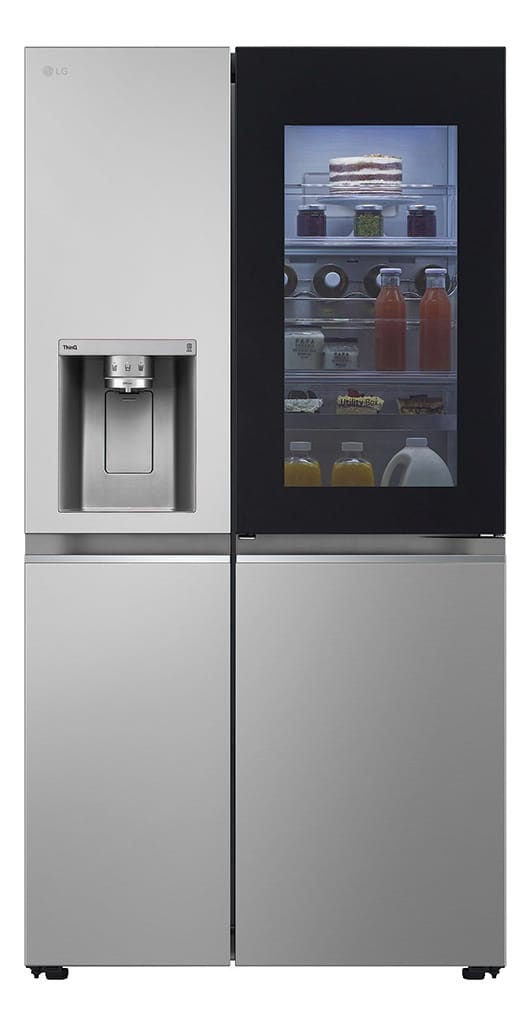 Geladeira LG Inverter Instaview 674l GS66sxsc cinza