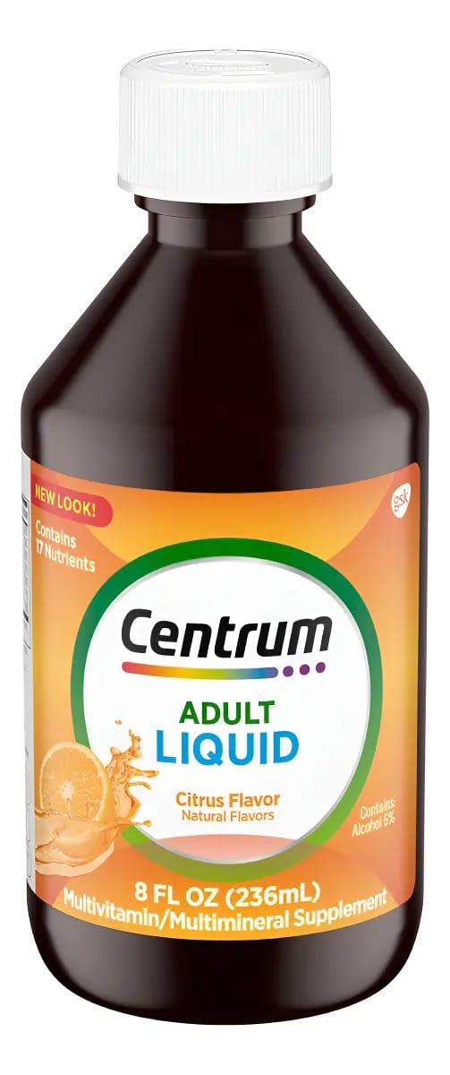 Centrum Adultos Liquido Multivitamínico 236ml- Eua Sabor Cítrico