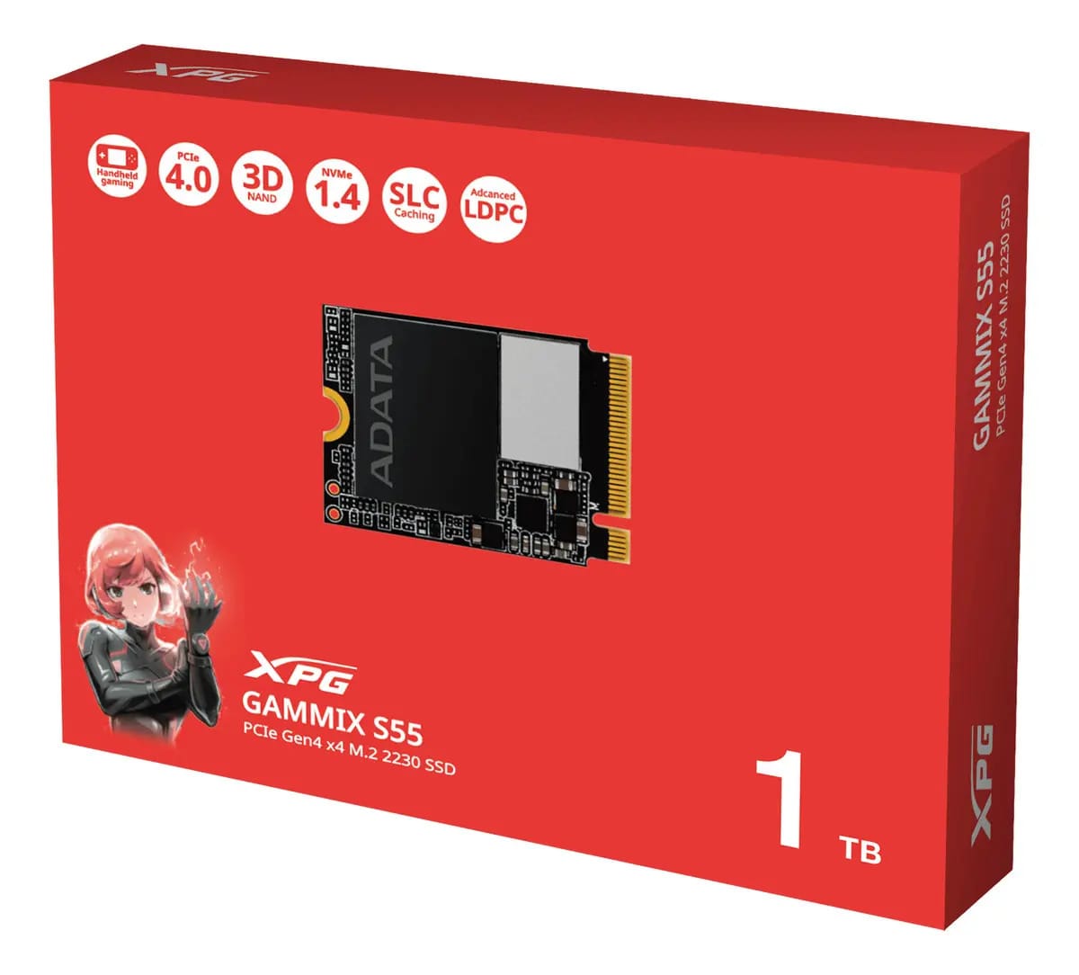 Ssd Xpg 1tb M2 2230 2242 Nvme S55 (com parafuso) preto