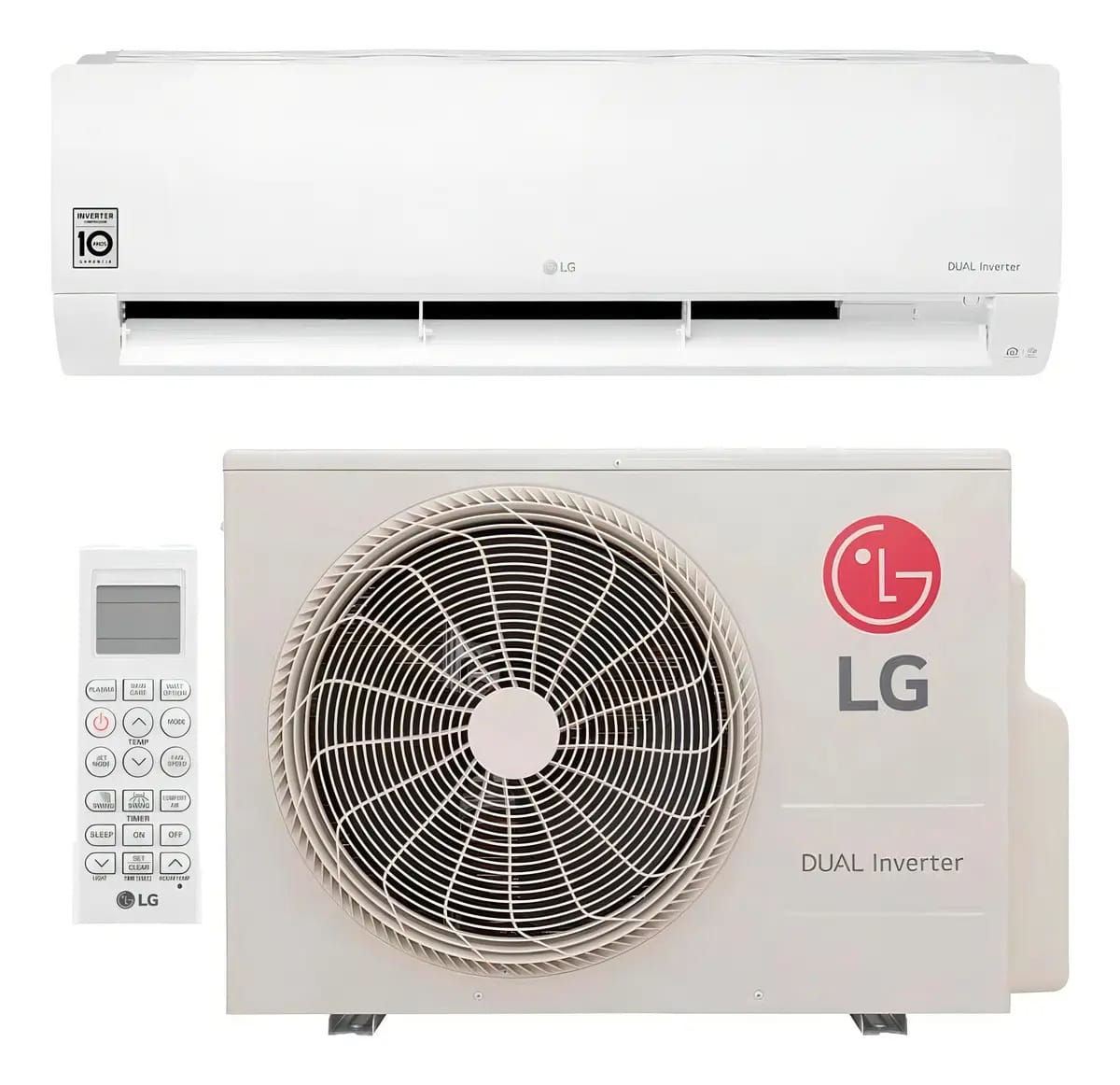 Ar Cond LG Dual Inverter Voice Frio 24000 Btu Branco