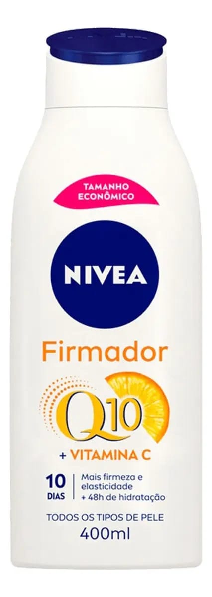 Creme para corpo Nivea Q10 Firmador Q10 + Vitamina C en garrafa de 400mL/400g