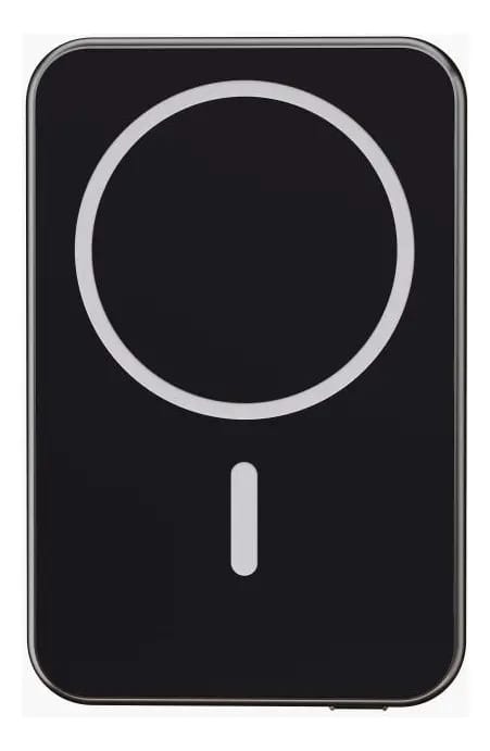 Power Bank Indução 5.000mha 20w Usb-c Magnético Preto Geonav