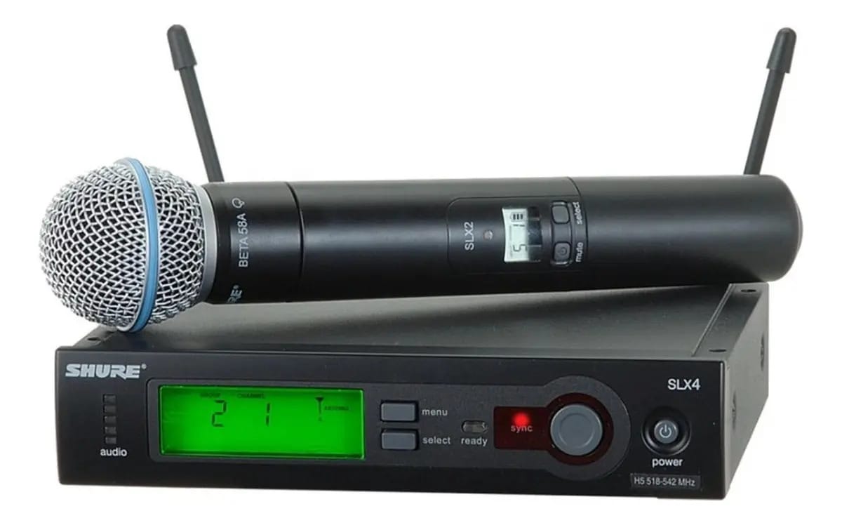 Sistema vocal Shure Slx24/Beta58 Wireless Beta 58a
