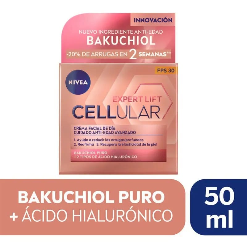 Creme facial diurno Nivea Hyaluron Cellular Filler, elasticidade e antigravidade, 50 ml Nivea