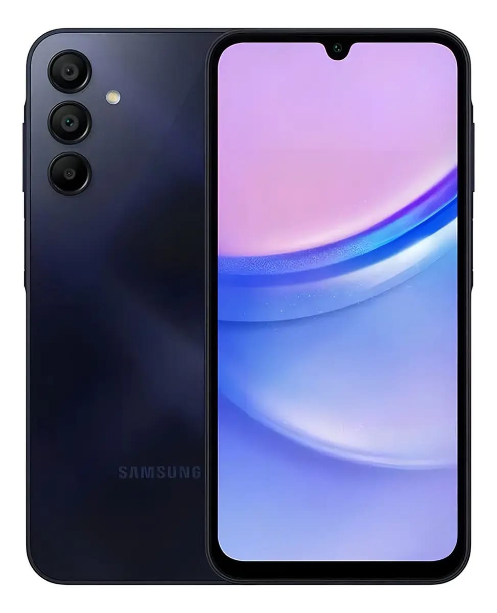 Smartphone Samsung Galaxy A15 4g 128gb 4gb Ram - Azul Escuro Cor Preto