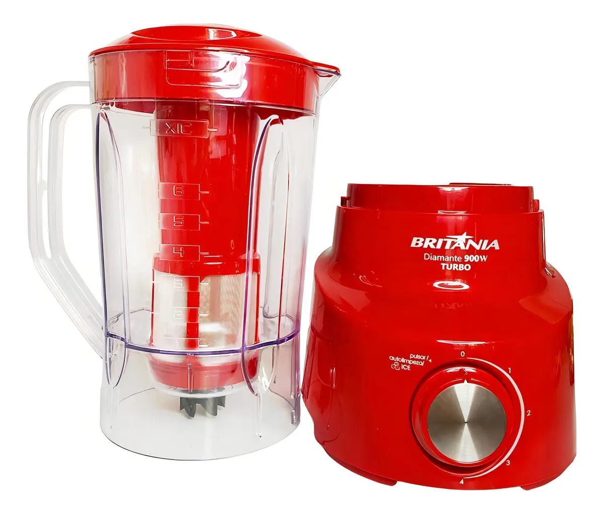 Liquidificador Britânia Diamante Com Filtro 4 Vel 900w