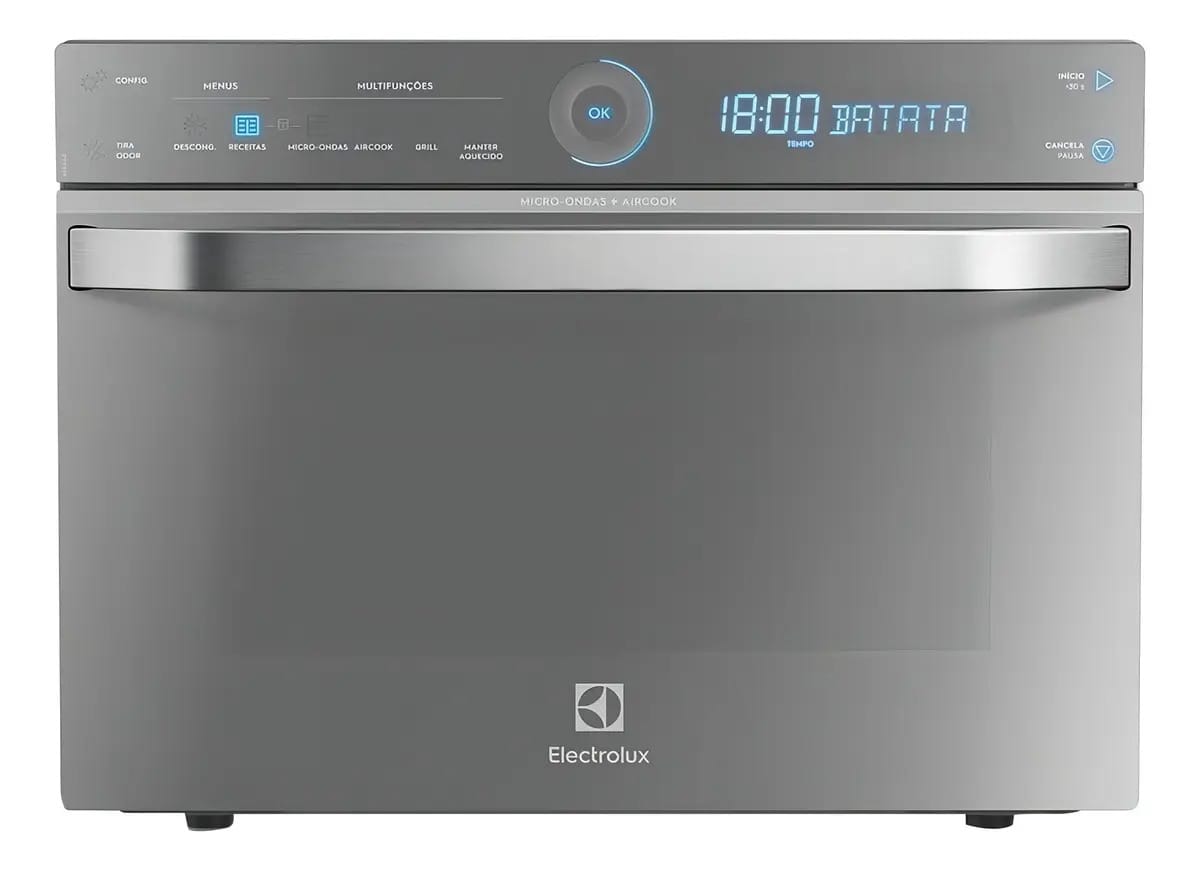 Micro-ondas Grill Electrolux MGA42 aço inoxidável 32L