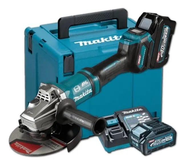 Esmerilhadeira Makita Sem Fio Ga037gm201 4ah Makita Cor Azul