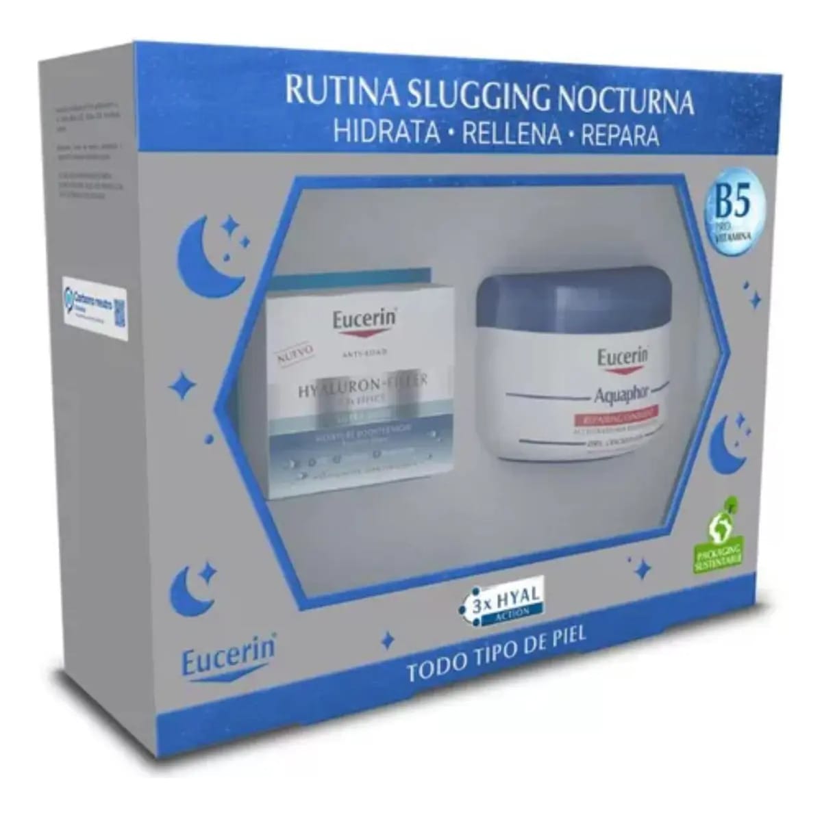 Rotina de slugging noturno Eucerin