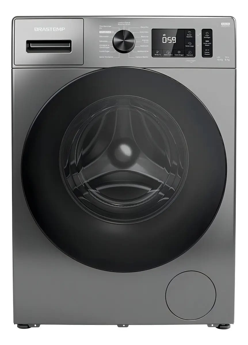 Lava E Seca Brastemp 10kg, Titanium - Bno10 Cor Cinza