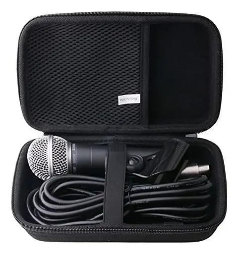 Jinmei Estojo Rígido de Transporte Eva Compatível com Microfone Vocal Dinâmico Cardioide Shure Sm58-cn/pga58