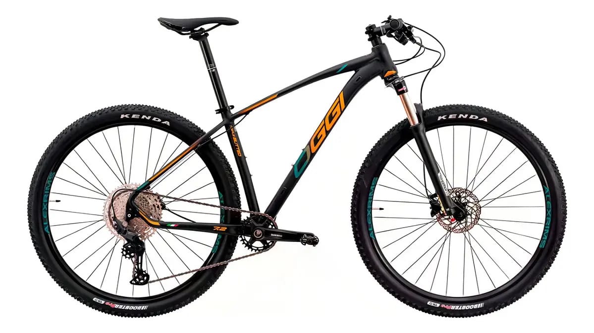 Bicicleta Oggi Big Wheel 7.2 2022 Cor Preto | Verde | Laranja