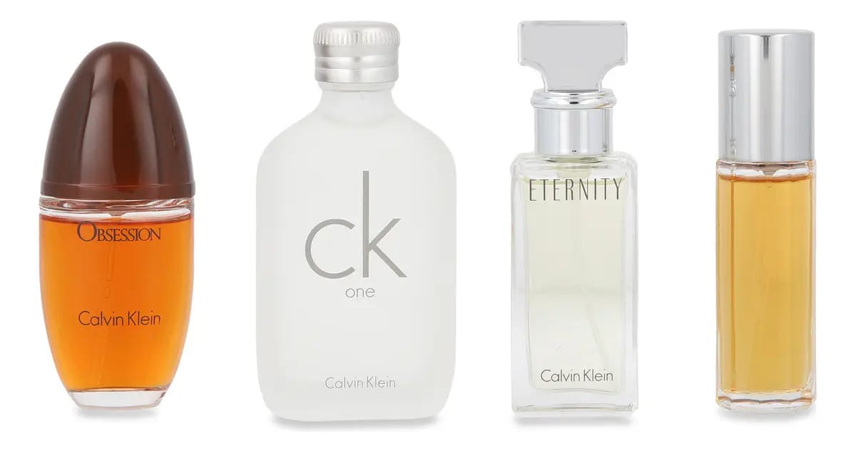 Conjunto de miniaturas Calvin Klein — 4 peças da Calvin Klein — Feminino