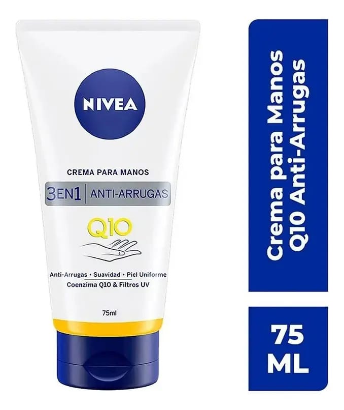 Creme Para Mãos Nivea Q10 3 em 1 Anti-rugas 75 Ml Fragrância Neutra