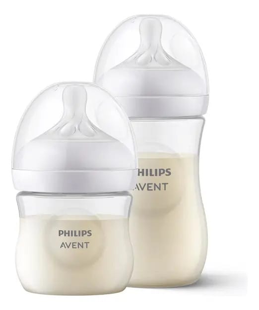 Philips Avent Mamadeira kit 125 ml e 260ml anticólica recém nascido cor transparente