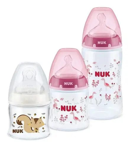 Kit 3 Mamadeira First Choice Nuk Cor Rosa