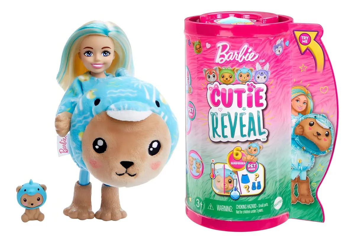Barbie Chelsea Cutie revela urso golfinho