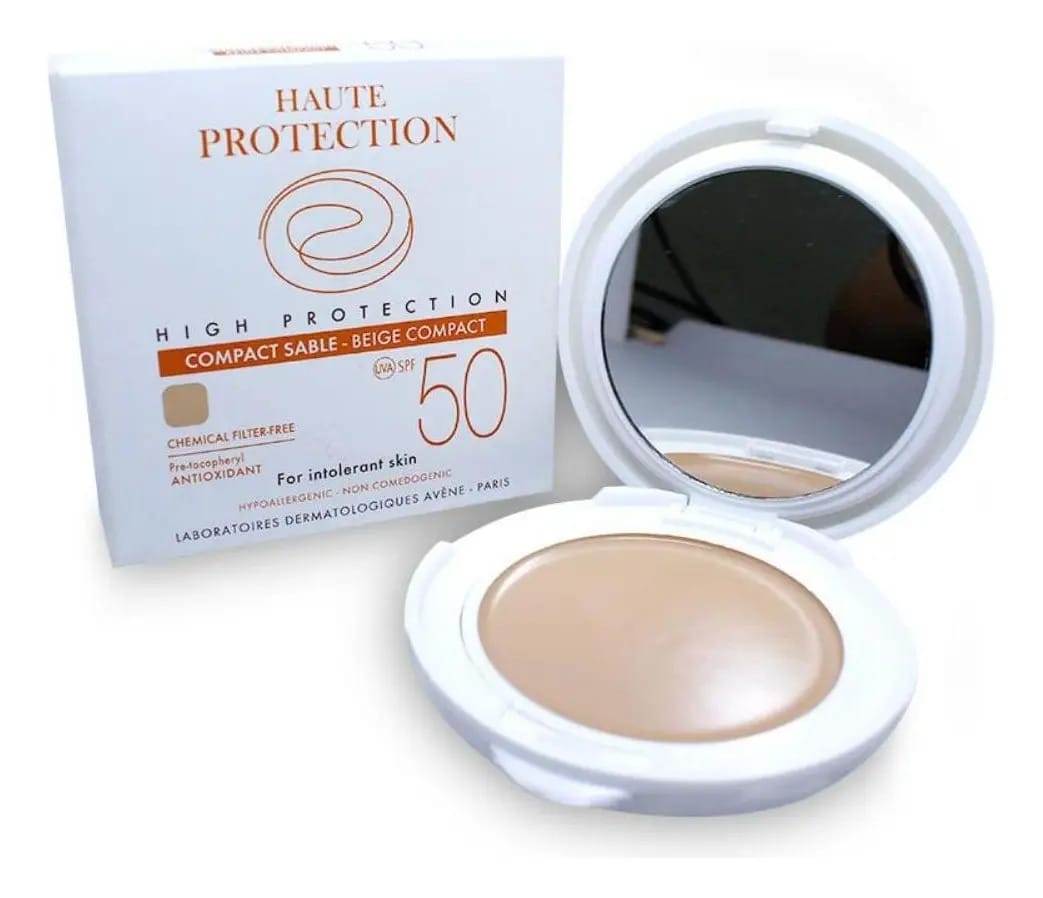 Pó Compacto Avene Protetor Solar FPS 50+ Cor Sable Pele Clara 10g