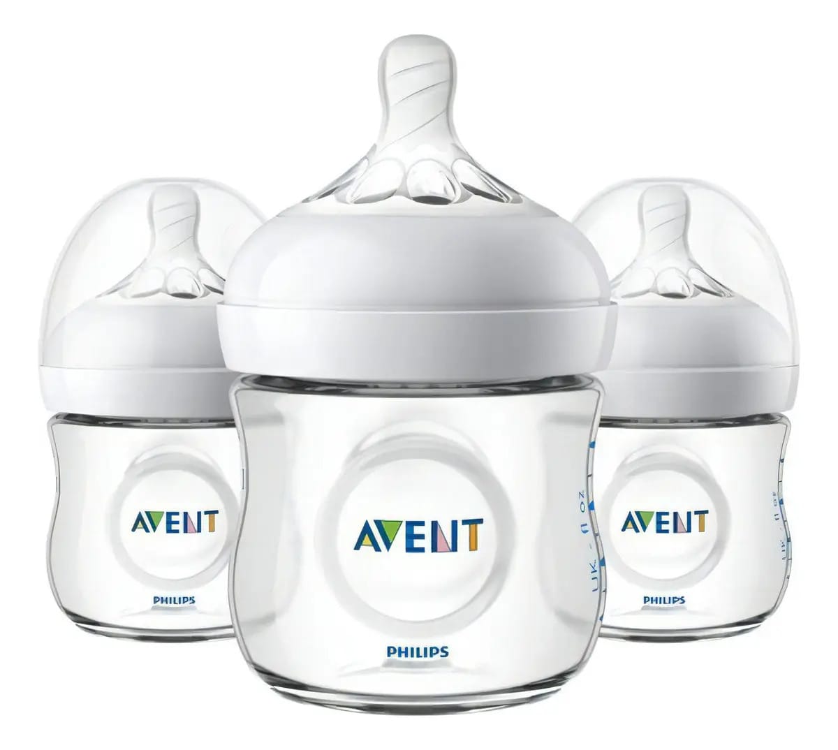 Kit 03 Mamadeira Avent Natural 125ml Cada Cor Branco