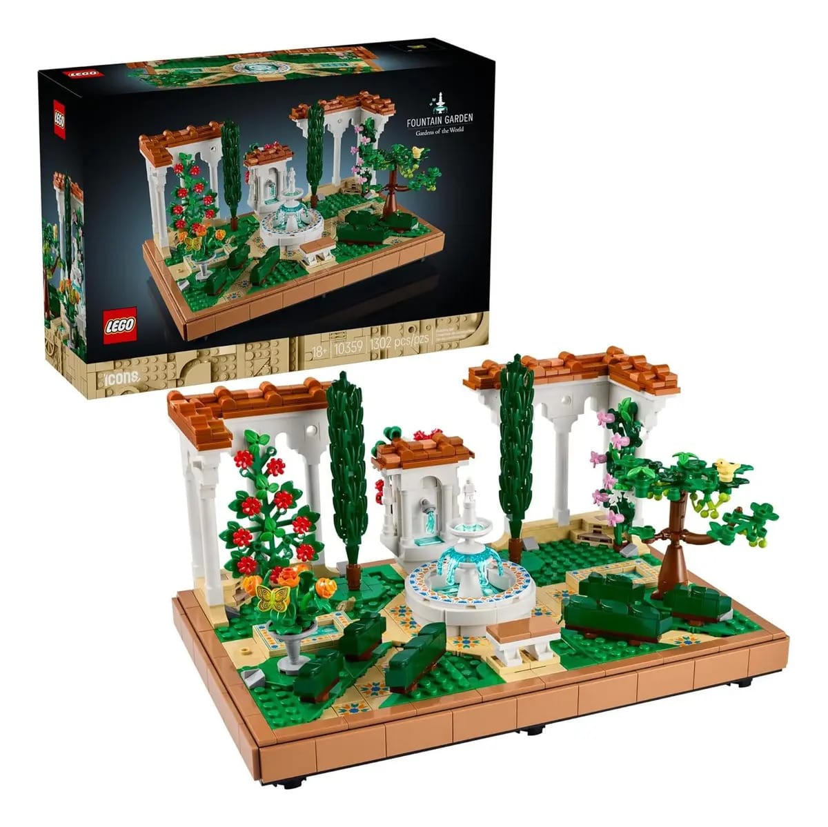 Fonte de jardim Lego Icons 10359 - Conjunto de construção