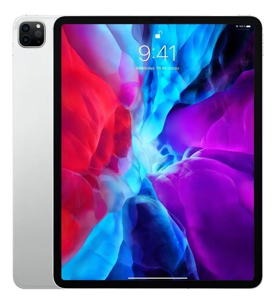 iPad Pro 4th generation 2020 A2069 12.9" com rede móvel 128GB prata 6GB de memoria RAM
