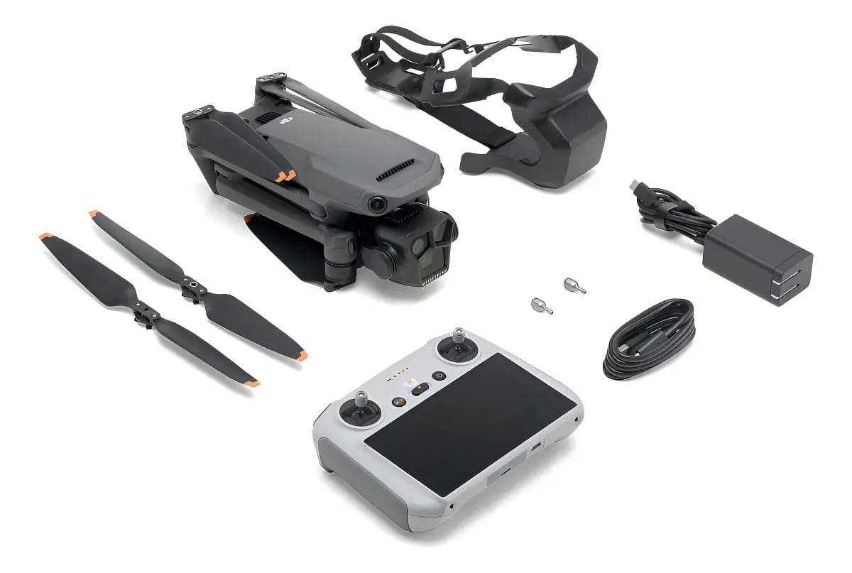 Drone Dji Mavic 3 Pro Fly More Combo Rc Pro 3 baterias Cinza-escuro