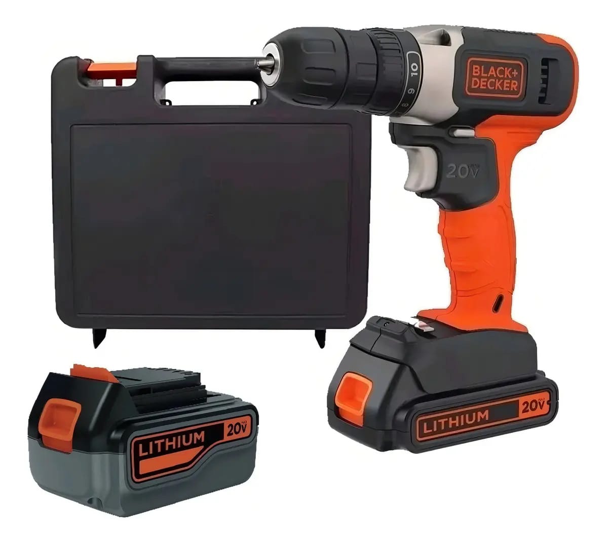 Furadeira/parafusadeira Black Decker + Maleta + Bat 3ah