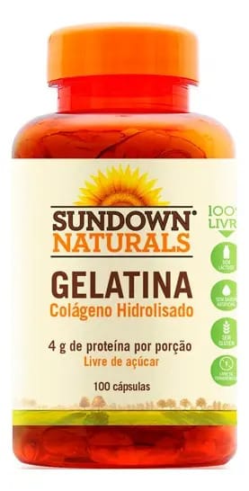 Sundown Naturals Gelatina Colágeno Hidrolisado 100 cápsulas