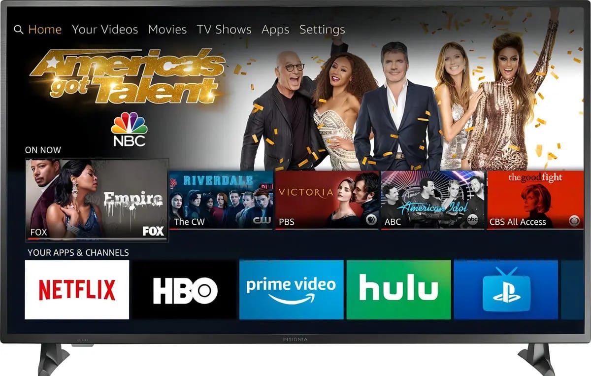 amazon Insignia Fire TV 55" 4K UHD HDR Smart TV.