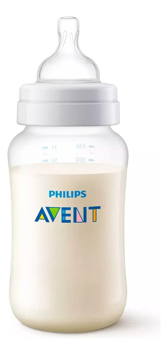 Garrafa anti-cólica Avent 330ml 3m+ cor branca