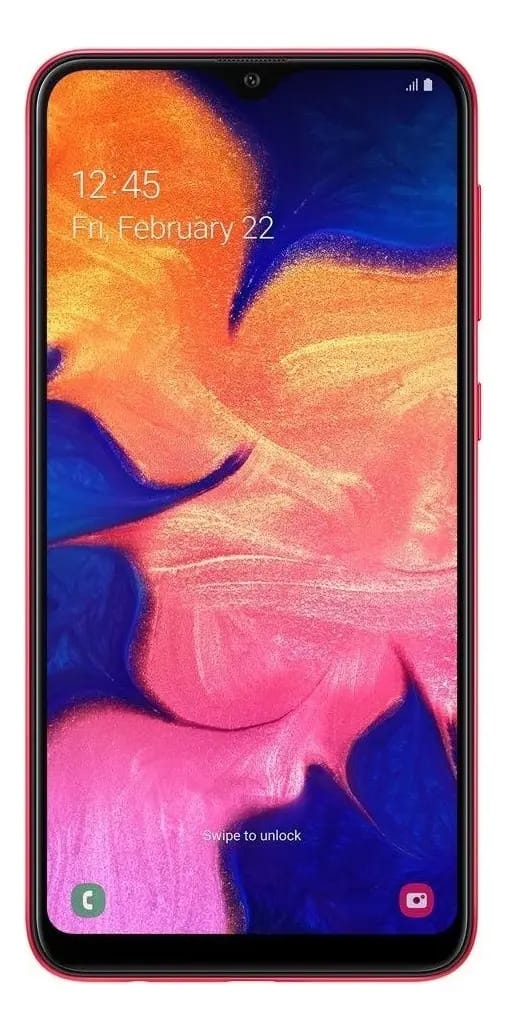 Celular Samsung Galaxy A10, Vermelho 32gb - Dual Sim,
