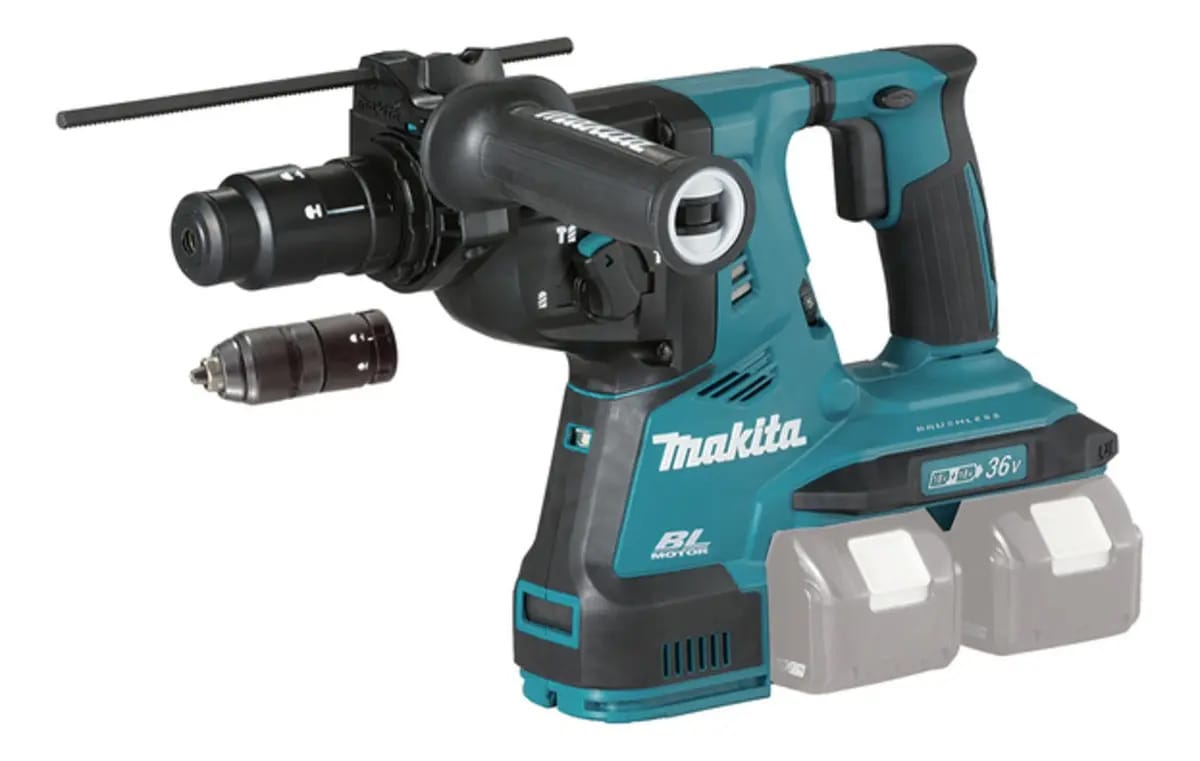 Martelete eletropneumático Makita DHR283Z sem fio azul