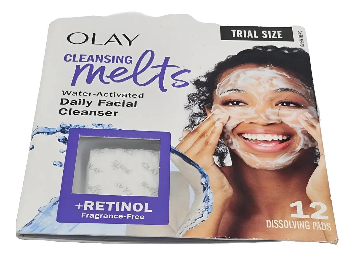 Olay Cleansing Melts Limpador Facial Retinol Olay 12 Pads Momento De Aplicação Dia/noite Tipo De Pele Todo Tipo De Pele