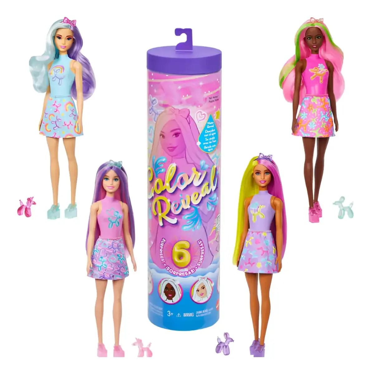 Balão Barbie Color Reveal Boneca Surprise da Mattel