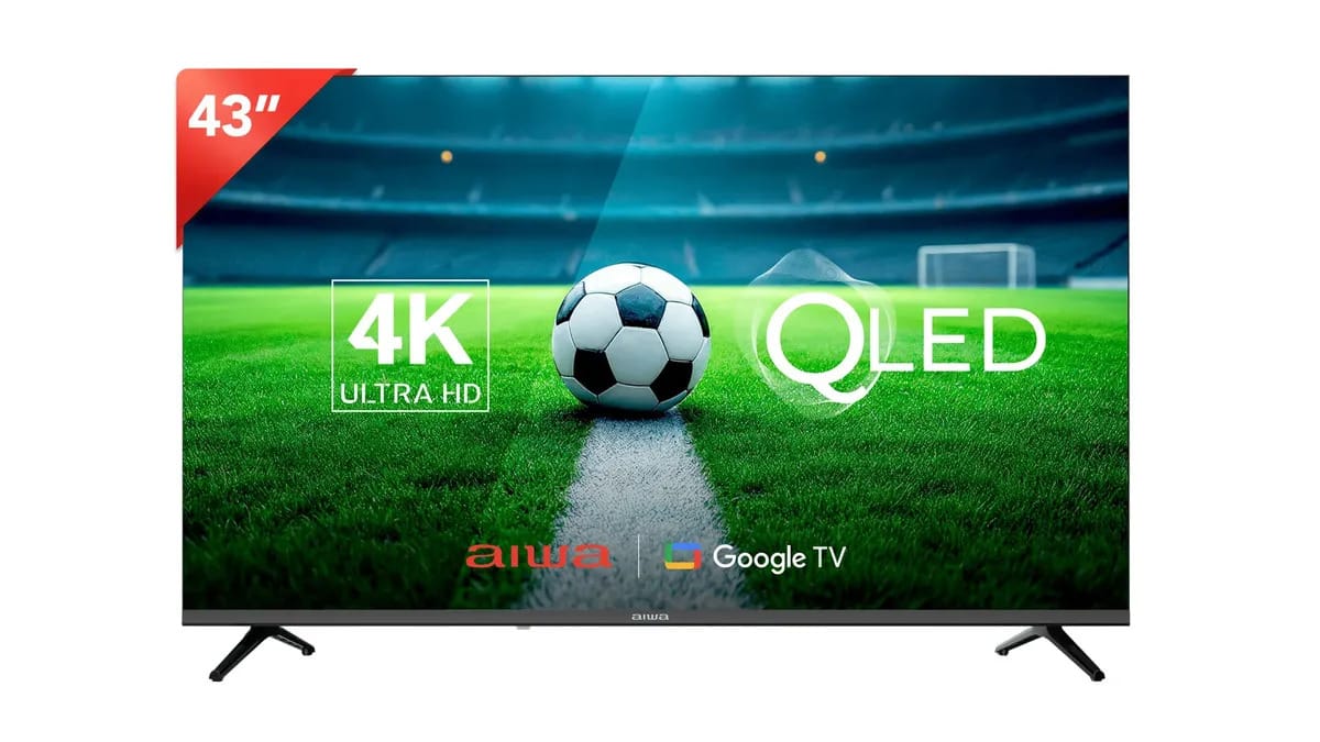 Smart TV Aiwa 43" Qled Google TV AW43b4q
