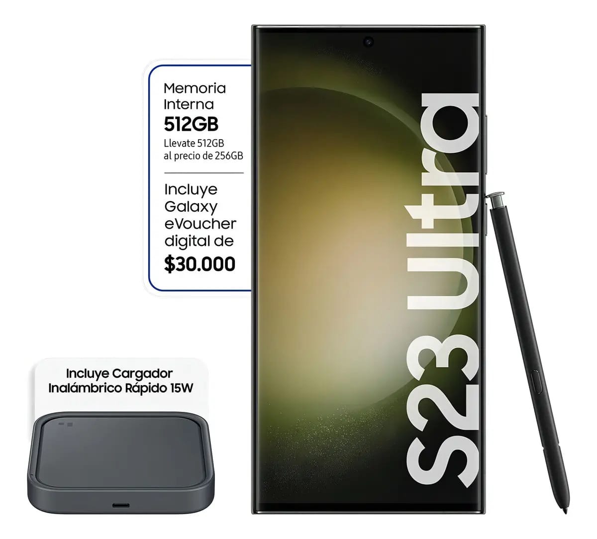 Pacote verde para celular Galaxy S23 Ultra 512gb