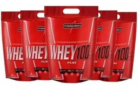 Suplemento En Pó Integralmédica Whey Protein De Whey 100% Pure Sabor Muito Bom! X 5kg