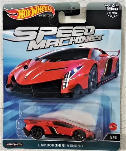 Hot Wheels Premium Lamborghini Veneno Speed Machine