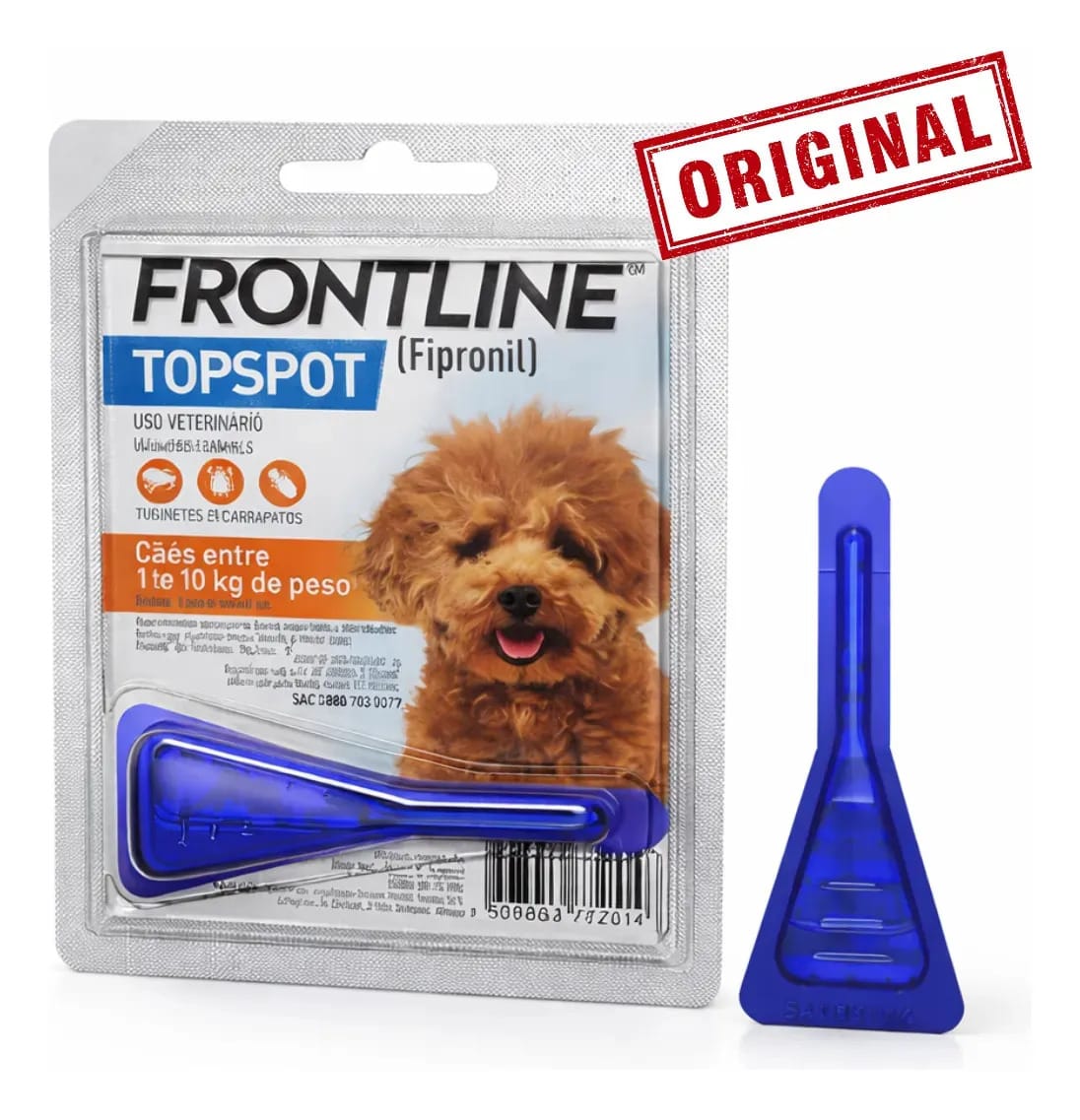 Frontline Topspot Cães Cachorro Carrapato Pulga Piolho 1 A 10kg