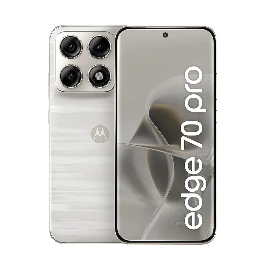 Smartphone Motorola Edge 70 Pro 5g - 512gb 24gb (12gb Ram+12gb Ram Boost), 4 Câmeras De 50mp, Tela 1.5k Extreme Amoled 144hz, Bateria 6500 Mah, Ip68/ip69 - Branco
