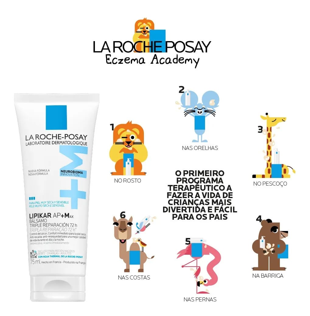 Bálsamo Reparador Lipikar Baume AP+ max 75ml La Roche Posay