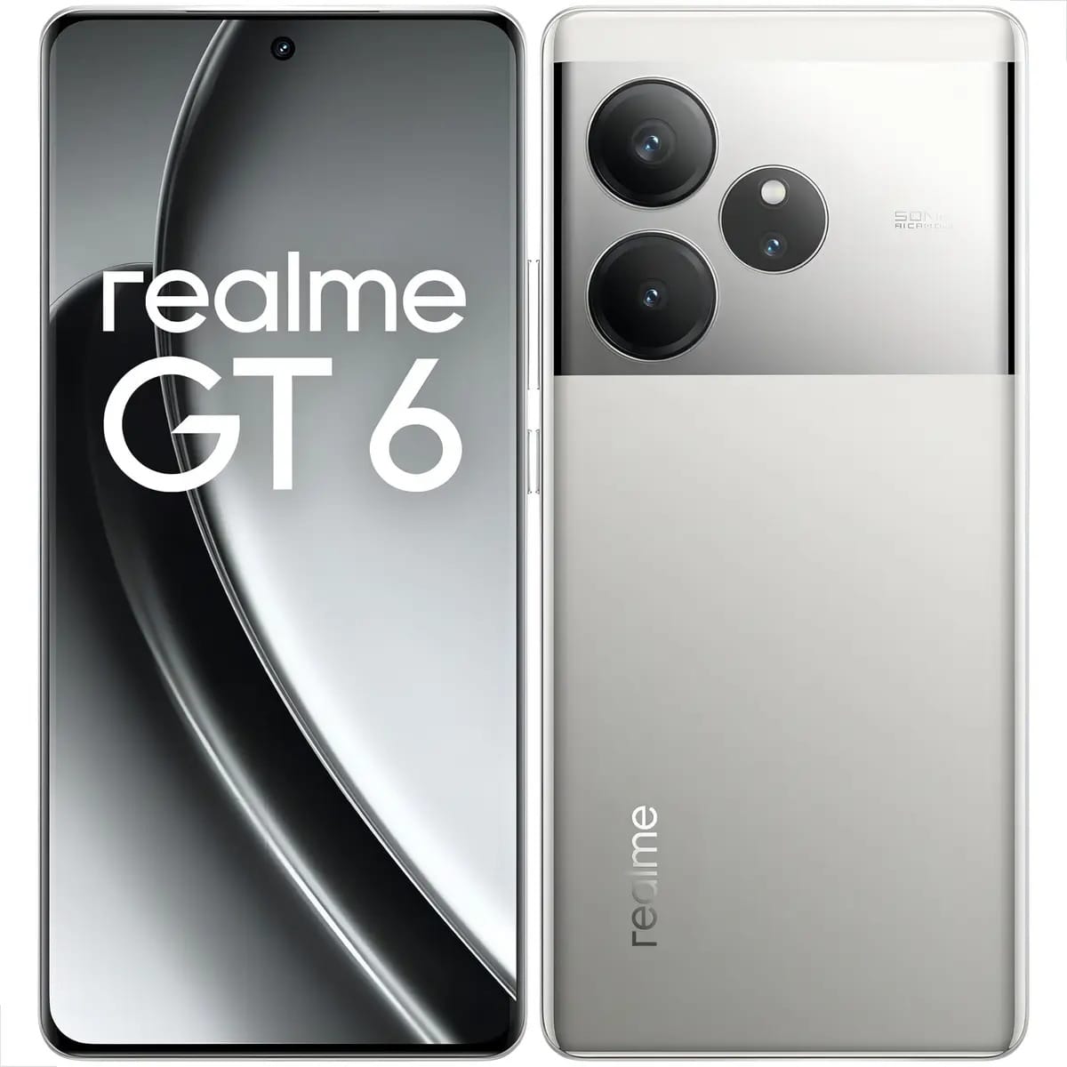 Celular Realme Gt 6 5g 512gb 16gb Nfc Smartphone Original Prata